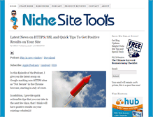 Tablet Screenshot of nichesitetools.com